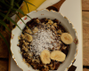 Crumble bananes, chocolat et noix de coco