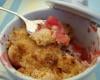 Crumble pomme framboise