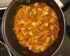 Poulet poivrons-tomates-curry