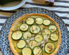 Tarte à la brande de morue et aux courgettes