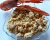 Crumble de fruits de mer, Lichette en sabayon