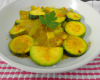 Courgettes et oignon au curry en bocaux