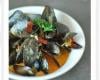 Moules au curcuma