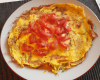 Omelette à la tomate maison