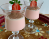 Mousses fraises/chocolat blanc