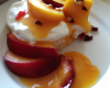 Fromage blanc et coulis de nectarine