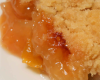 Crumble Amandin sur compotée de Mirabelles