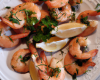 Crevettes au citron et aux herbes maison