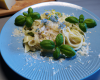 Tagliolinis aux poires, basilic et gorgonzola