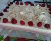 Bavarois nougat et framboises