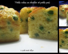 Petits cakes au cheddar et aux petits pois