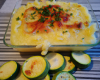 Gratin de courgettes et purée