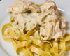 Tagliatelles au poulet et à la crème