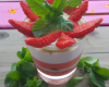 Verrine fraise-menthe