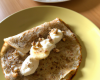 Crêpe à banane et noix de coco