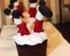 Cupcake du père Noël... enfin ce qu'il en reste