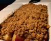 Pomme rôtie caramélisée façon crumble