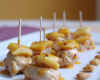 Brochette de volaille aux amandes