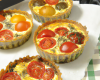 Quiche aux poivrons, tomates et mozzarella