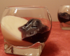 Panna cotta brebis et confiture de cerise noire