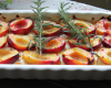 Gratin de nectarines au romarin