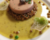 Cristal de foie gras aux lentilles vertes du Puy en Velay et à la Fourme d'Ambert