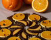 Biscuit léger au chocolat et oranges confites