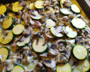 Recette express champignons/courgette