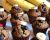 Muffins é la Banane et pepites de Chocolat