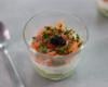 Verrine avocat-saumon-boursin