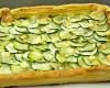 Tarte fine aux courgettes, chèvre et pesto