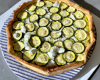 Tarte au fromage de chèvre et courgettes