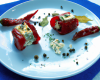 Piments doux farcis au Roquefort Papillon