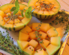 Poêlée de melon au romarin