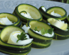 Roulés de courgettes au chèvre frais