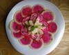 Carpaccio de légumes racines et poires