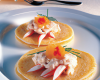 Mousse de crabe sur blinis