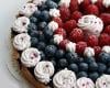 Tarte mi crue/mi cuite aux fruits rouges