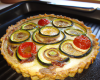 Tarte au pur brebis des Pyrénées à la courgette et aux tomates séchées