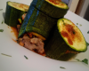 Courgette farcie au bœuf épicé