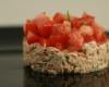 Tartare de tomates aux rillettes de thon