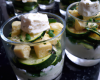 Verrine courgette feta