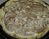 Tarte marbrée aux deux chocolats