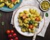 Gnocchis minute au pesto et tomates cerises