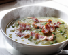 Soupe de pois cassés et lardons fumés