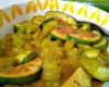 Courgette crue version curry vert