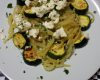 Spaghetti aux courgettes et à la feta