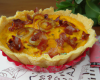 Petite quiche aux oignons mimolette lardons