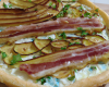 Tarte aux poires bacon et roquefort