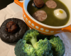 Soupe brocolis et boudin noir